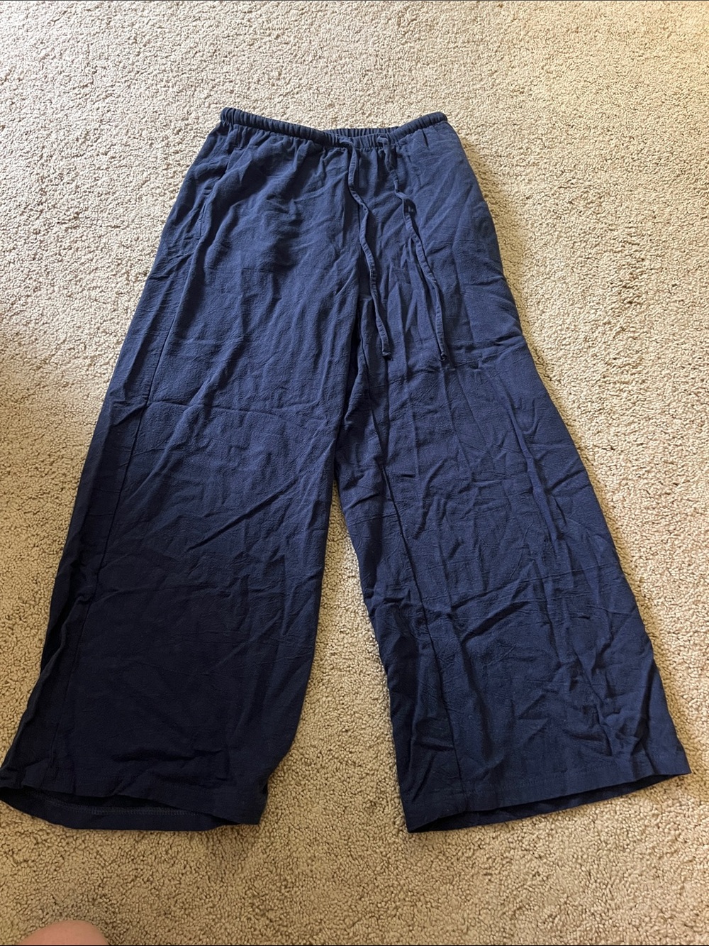 Navy linen pants
